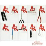 Porte-clé mural amusant pour ranger clés facilement