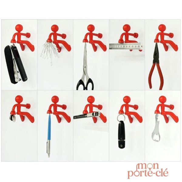 Porte-clé mural amusant pour ranger clés facilement