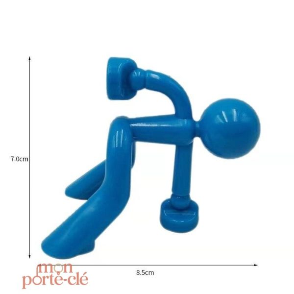 Porte-clé mural en forme de personnage attachant