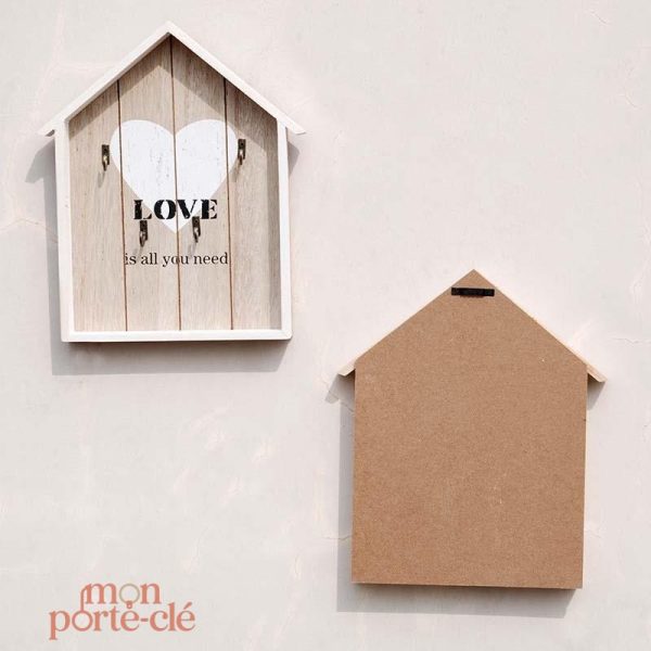 Porte-clé mural fonctionnel pour organiser clés