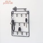 Porte-clé mural en métal classique