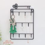 Porte-clé mural élégant en métal