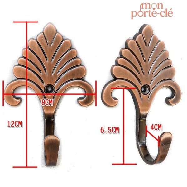 Porte-Clé Mural Fonctionnel au Style Métallique