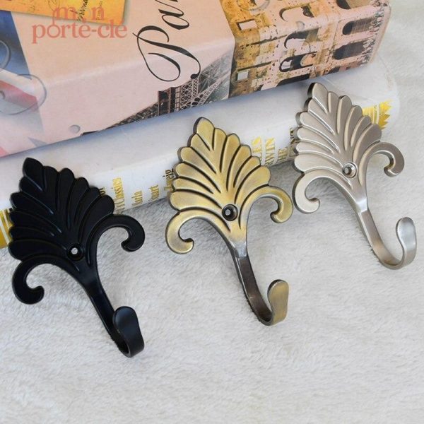 Accroche-Clé Élégant avec Ornement Métallique
