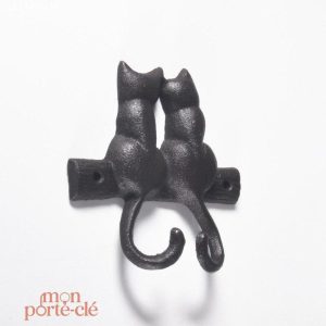 Porte-clé mural décoratif avec motif de chatons