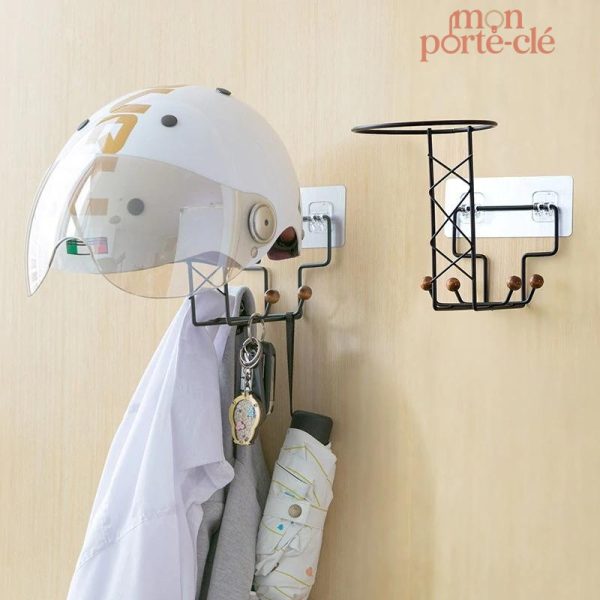 Support mural pour clés en métal robuste