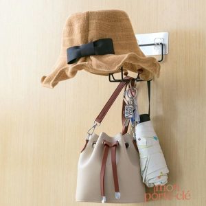 Porte-clé mural élégant en métal