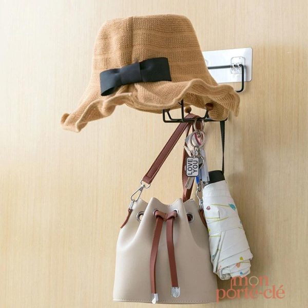 Porte-clé mural élégant en métal