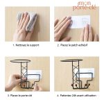 Porte-clé mural stylé en métal durable