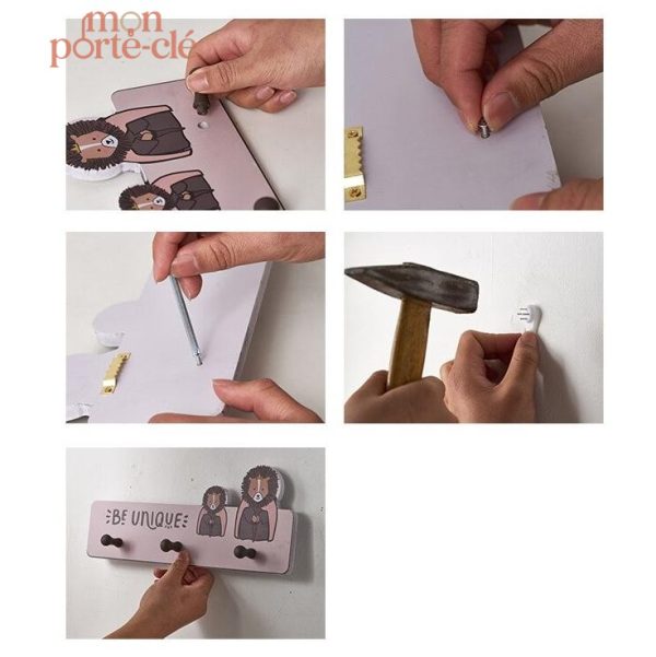 Porte-Clé Mural Idéal pour Petits Espaces