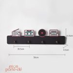 Porte-Clé Mural Coloré et Amusant