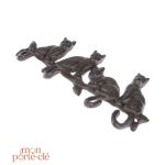 Support mural pour clés avec design félin