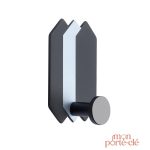 Porte-clé mural décoratif en noir et blanc