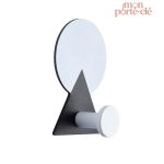 Support mural pour clés en design noir et blanc