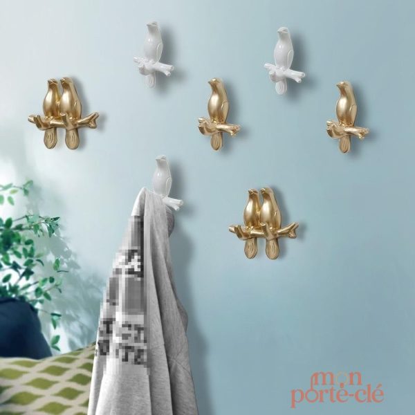 Porte-Clé Mural Les Oiseaux
