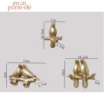 Porte-Clé mural moderne avec accents ornithiques