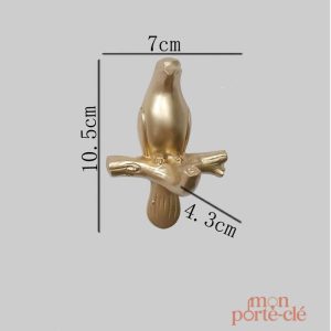 Porte-Clé Mural design oiseaux monochromes