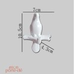 Support mural porte-clé style monochrome