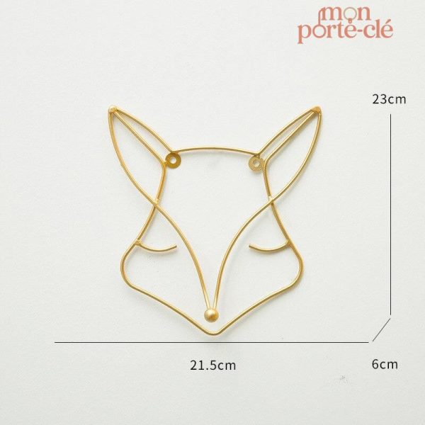 Accessoire mural pratique pour clés, La Tête Dorée