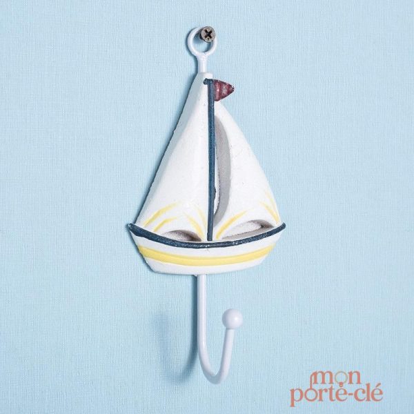 Porte-Clé mural avec finition bleu marin