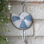 Porte-Clé mural minimaliste en bleu