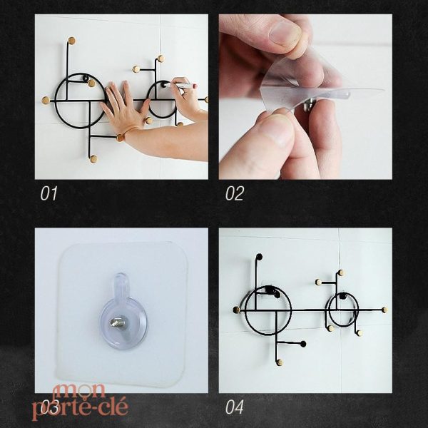 Porte-Clé Mural Original pour Accrocher Clés