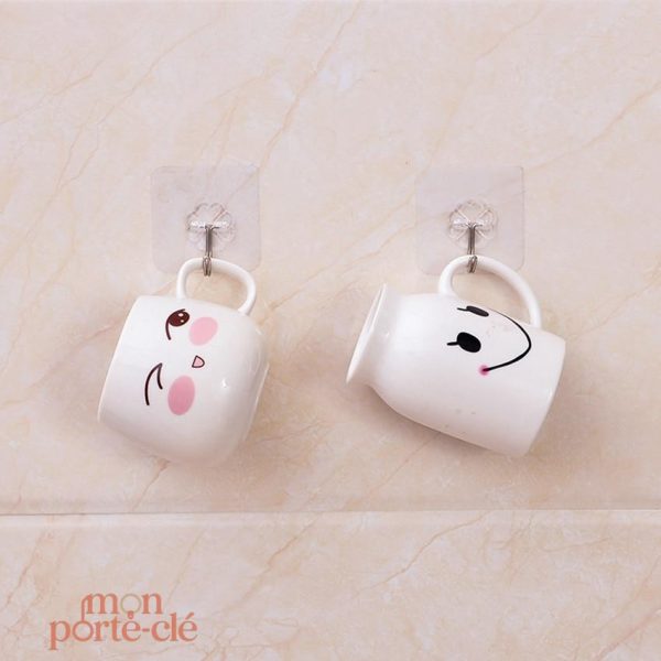 Porte-Clé Mural transparent, solution de rangement efficace