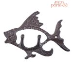 Porte-clé mural vintage Poisson