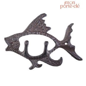 Porte-clé mural vintage Poisson