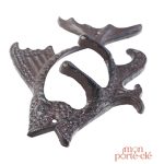 Porte-clé mural décoratif en forme de poisson