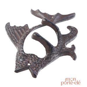 Porte-clé mural décoratif en forme de poisson