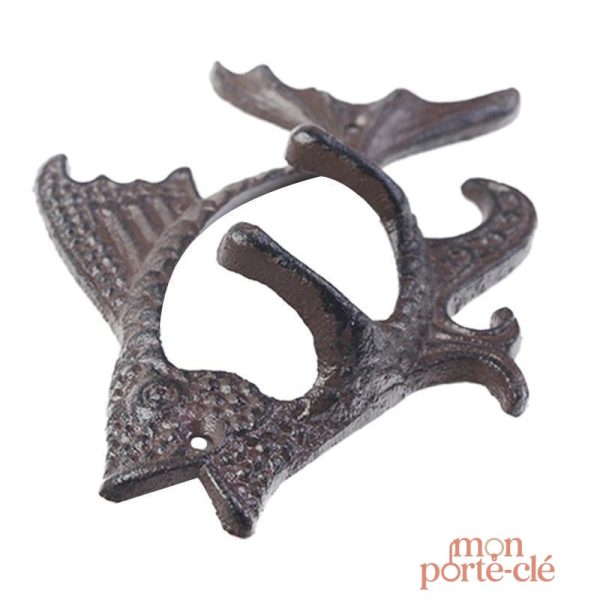 Porte-clé mural décoratif en forme de poisson