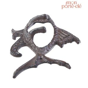 Porte-clé mural Poisson au style rétro