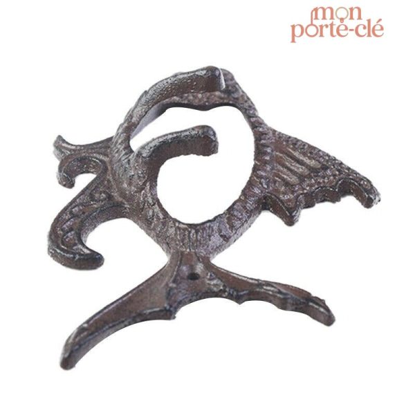 Porte-clé mural Poisson au style rétro