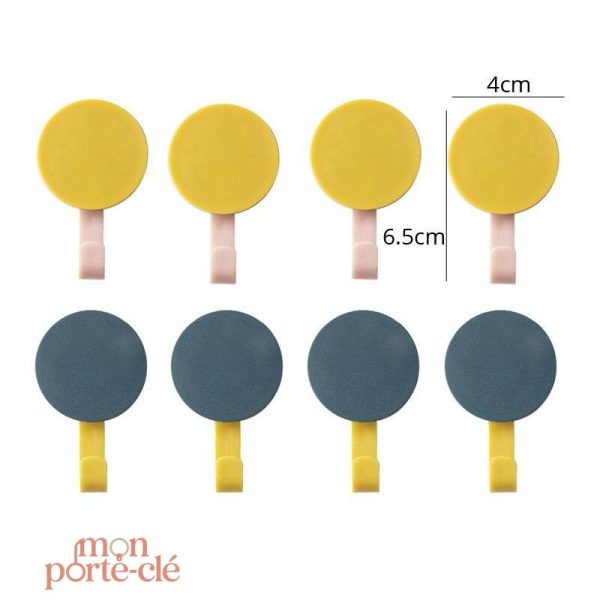 Porte-clé mural design adhésif pratique