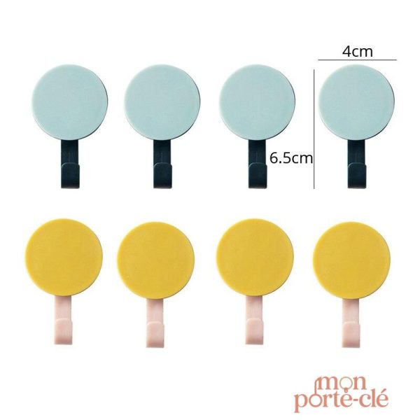 Porte-clé rond mural pour entrée