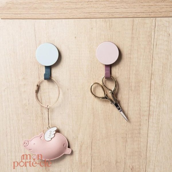 Porte-clé mural rond pour organisation optimale