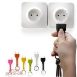 Porte-Clé Mural au design unique en forme de prise