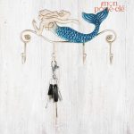 Décoration murale porte-clé, sirène, style maritime tendance