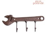 Porte-clé mural style industriel élégant