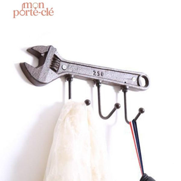 Accessoire mural industriel pour clés