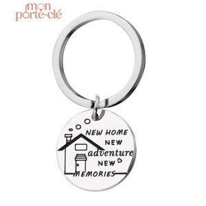 Porte-clé design rond pour nouvelle maison