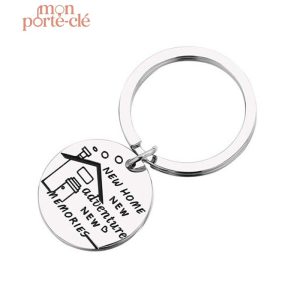 Accessoire porte-clé maison, style moderne