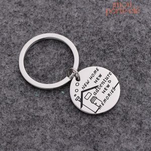 Porte-clé décoratif pour célébrer un déménagement