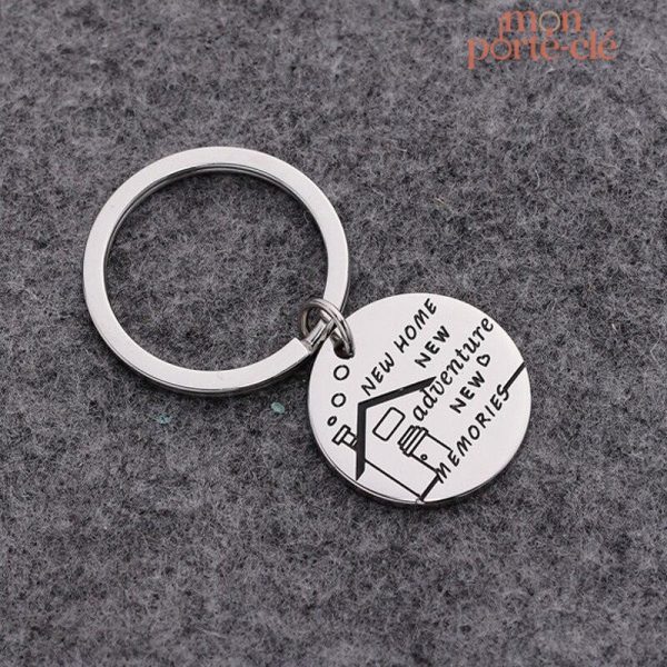 Porte-clé décoratif pour célébrer un déménagement