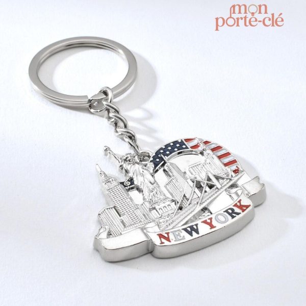 Porte-clé créatif évoquant New York