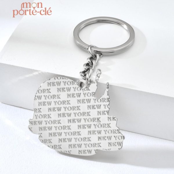Porte-clé original avec motif New York