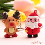 Porte-clé original Amis de Noël décoratif