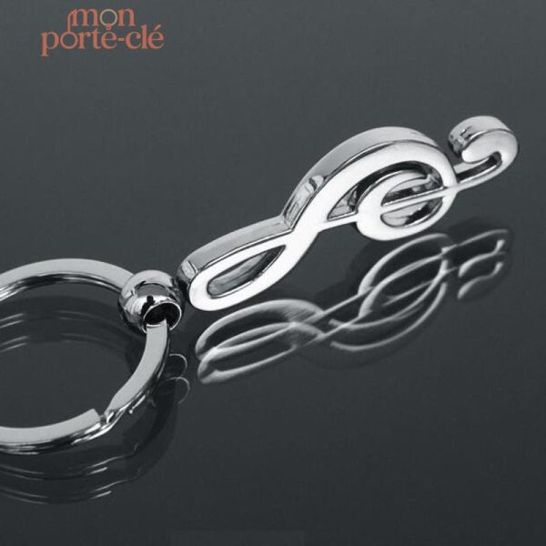 Porte-clé stylisé note de musique pour les mélomanes