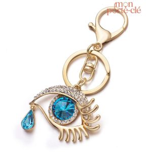 Porte-Clé avec motif œil, une touche artistique